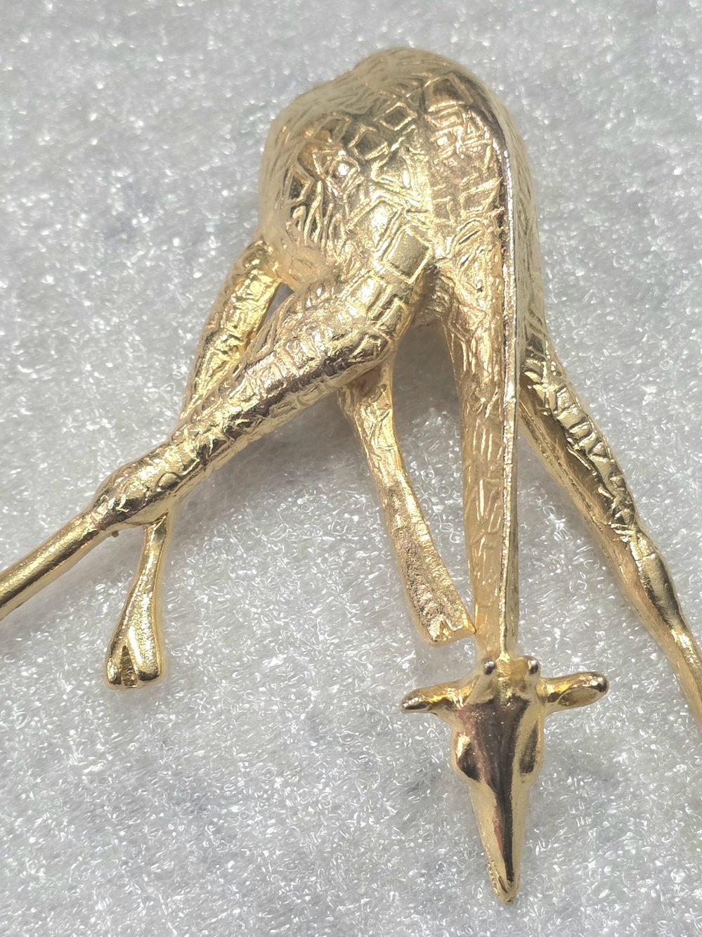 Vintage Gold Giraffe Brooch Pin - Women's Jewelry
